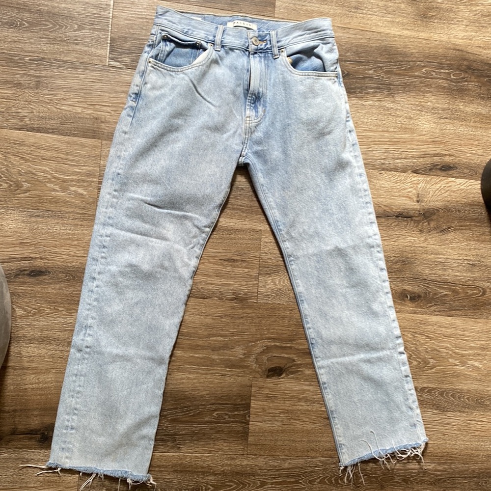 Pacsun Light Wash Baggy Style Raw Hem Straight Leg Jeans Size 29 X 30